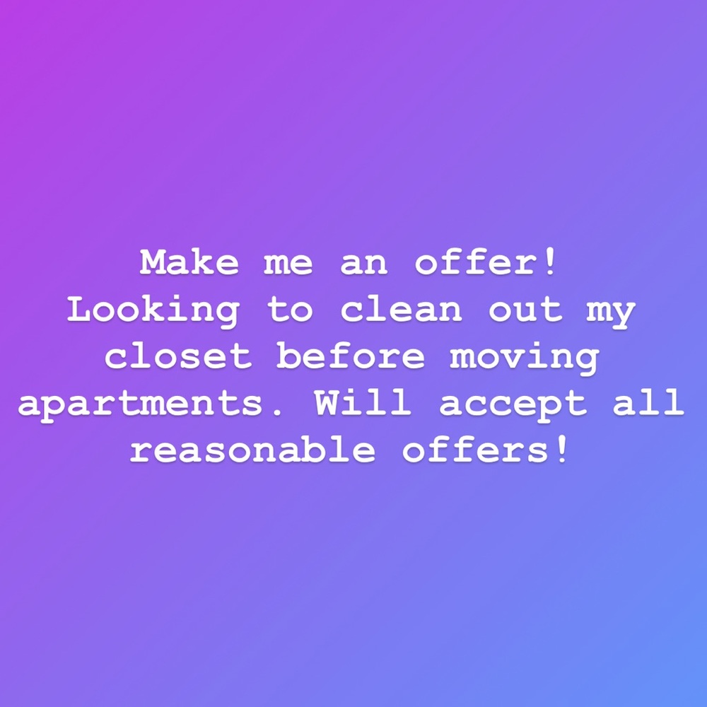Make me an offer!
